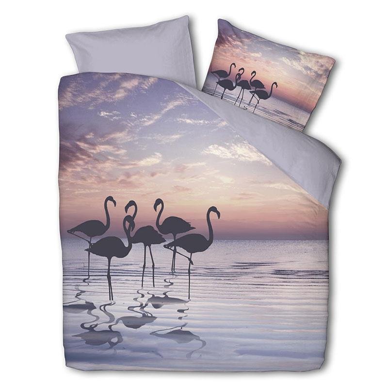 Presence Beachy Flamingo's Dekbedovertrek (240 x 220 cm + - en Kortingen NL