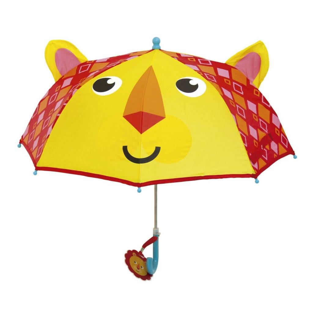 Fisher-price Paraplu Leeuw Geel/rood 80 Cm