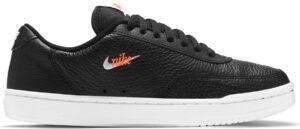 Nike Court Vintage Premium - Maat 36.5 - Dames Sneakers - Black/White-Total Orange