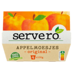 Servero Appelmoesjes 100% Appel Original Aanbieding bij Jumbo | Alle soorten 2 verpakkingen