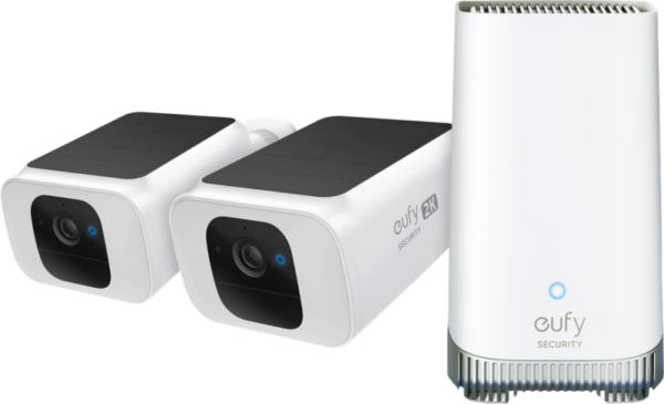 Eufy Solocam S40 Solar 2K 2-pack + Homebase 3