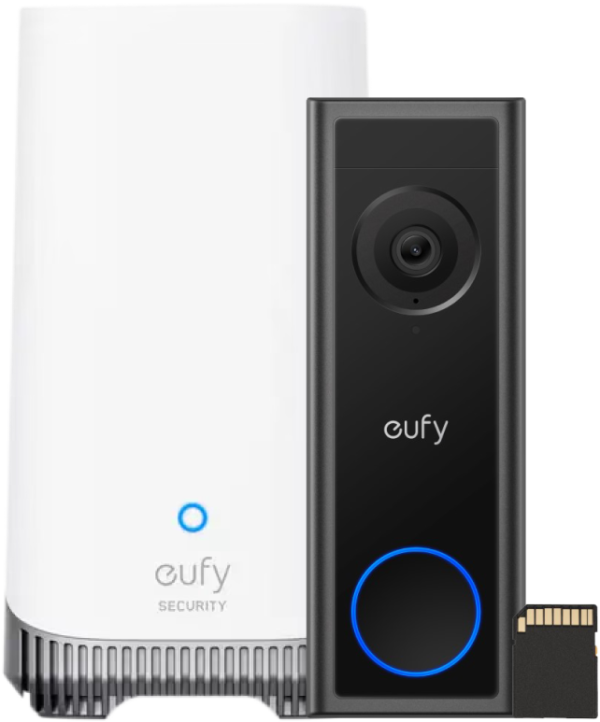 Eufy Video Doorbell C31 + SD kaart + HomeBase 3