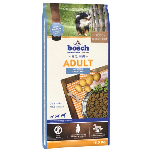 2x15kg bosch Adult Mix Pakketten Lam & Rijst / Vis & Aardappel Hondenvoer