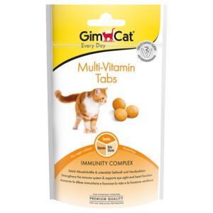 3x 40g GimCat Multi-Vitamin Tabs Kattensnacks