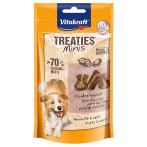 48g Vitakraft Treaties Bits Mini Leverworst Hondensnacks