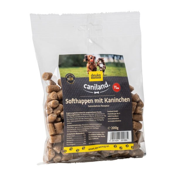 4x200g Caniland soft bites graanvrij met konijn hondensnacks