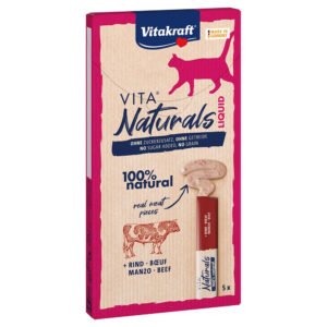 5x 15g Vitakraft Vita Naturals Snack Rundvlees Kattensnacks