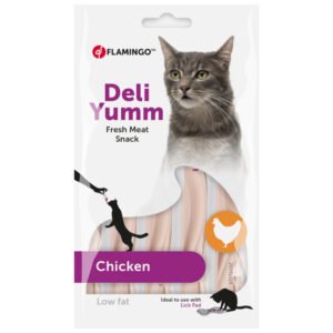 5x14g met kip Flamingo Deli Yumm Paste kattensnack