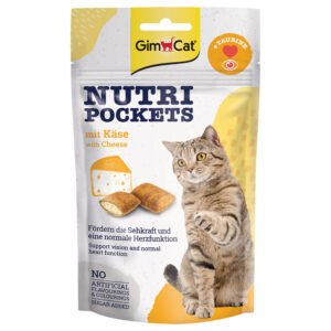 6x 60g GimCat Nutri Pockets Kaas Kattensnacks