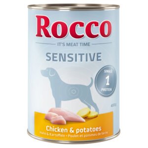 6x400g Sensitive Kip & Aardappelen Rocco Hondenvoer