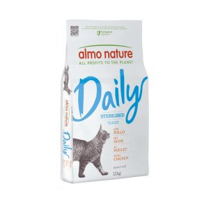 Almo Nature Daily Sterilised kip kattenvoer 12 kg