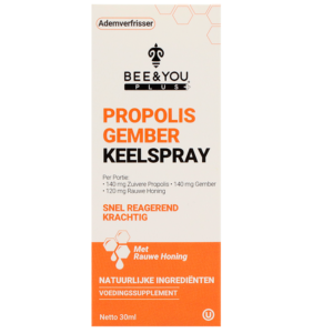 BEE&YOU Propolis Gember Keelspray - 30ml