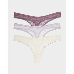 Calvin Klein Underwear 3-Pack Sheer Thongs - Multi- Dames, Multi