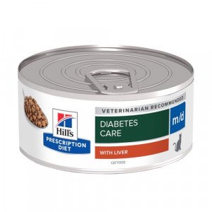 Hill's Prescription Diet M/D Diabetes Care nat kattenvoer blik 1 tray (24 x 156 g)