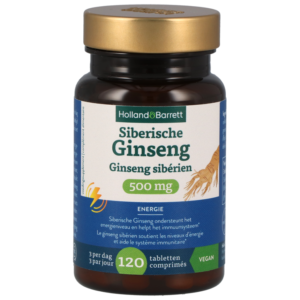 Holland & Barrett Siberische Ginseng 500mg - 120 tabletten