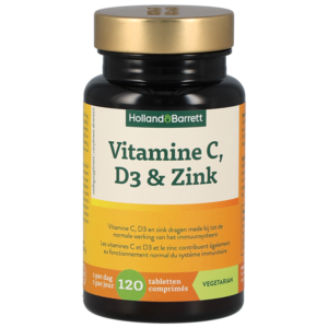 Holland & Barrett Vitamine C, D3 & Zink - 120 tabletten