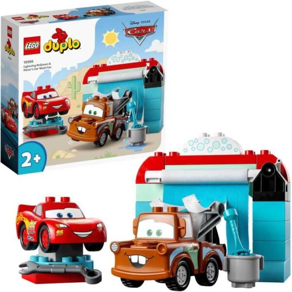 LEGO DUPLO - Bliksem McQueen & Takel wasstraatpret constructiespeelgoed 10996