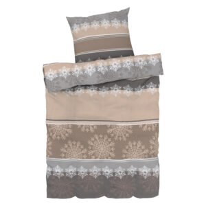 LIVARNO home Fleece dekbedovertrek 140 x 200 cm (Beige)