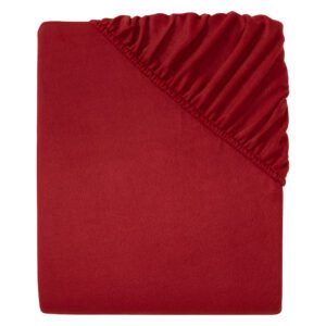 LIVARNO home Fleece hoeslaken 90-100 x 200 cm (Rood)