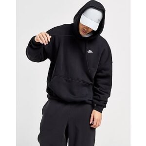 Nike Oversized hoodie van sweatstof voor heren Club Fleece - Black- Heren, Black