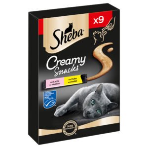 Sheba Creamy Snacks - Kip & Zalm (63 x 12 g)