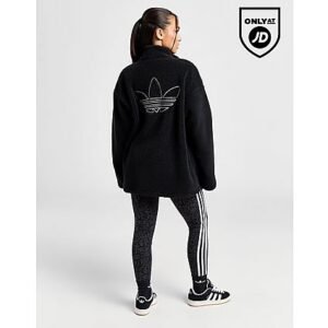 adidas Originals Teddy Full Zip Jacket - Black- Dames, Black