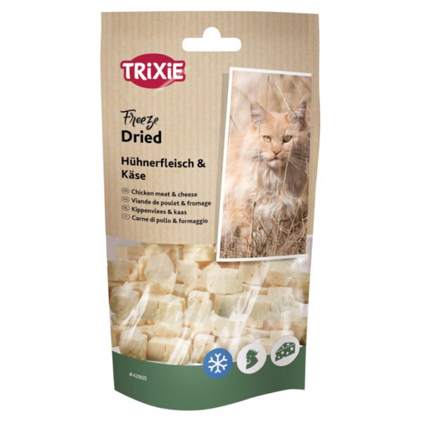 25g Trixie gevriesdroogde snacks met kip & kaas kattensnacks