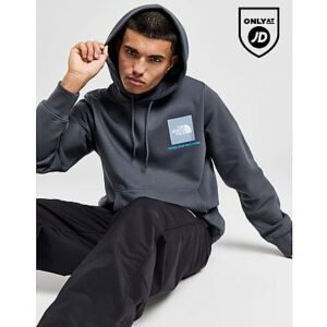 The North Face The North Face Fine Box Hoodie Heren - Charcoal- Heren, Charcoal