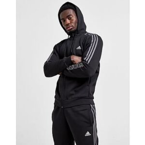 adidas Energize Full Zip Hoodie - Black- Heren, Black