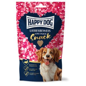 100g Happy Dog proof of love snack met eend & aardappel hondensnacks