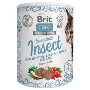 3x100g Brit Care Cat Snack Superfruits & Insecten Kattensnacks