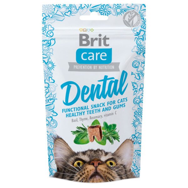 3x50g Brit Care Dental Cat Snack