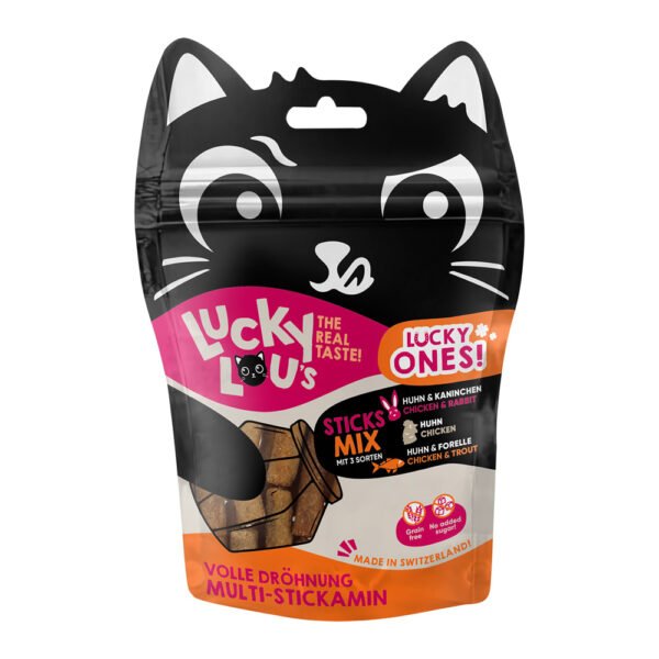 50g Lucky Lou Lucky Ones Sticks Mixpack I (3 soorten) kattensnacks