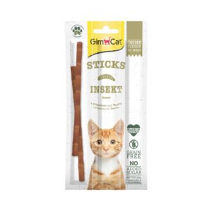 6x3 stuks GimCat Sticks insect kattensnacks