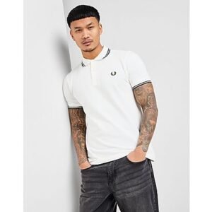 Fred Perry Twin Tipped Short Sleeve Polo Shirt Heren - White- Heren, White