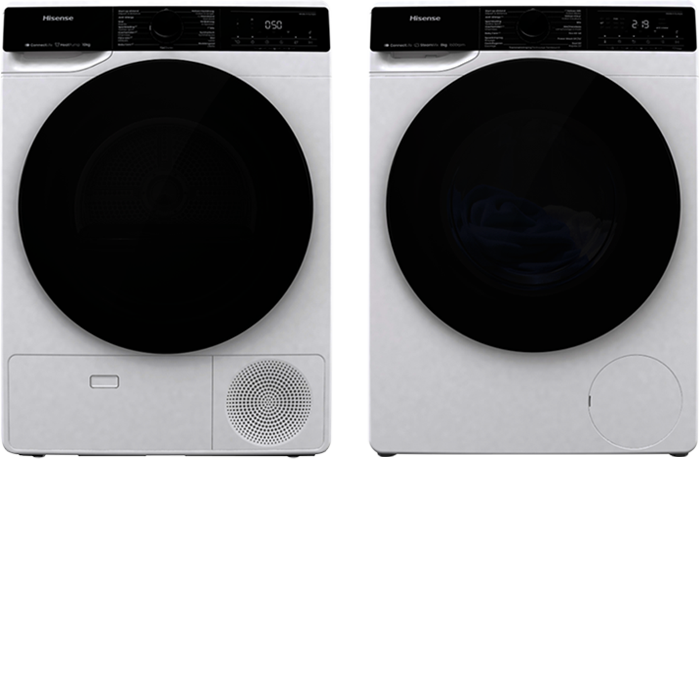Hisense Wasmachine + Hisense Droger