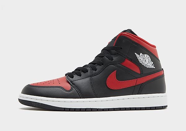 Jordan Air 1 Mid Heren - Black- Heren, Black