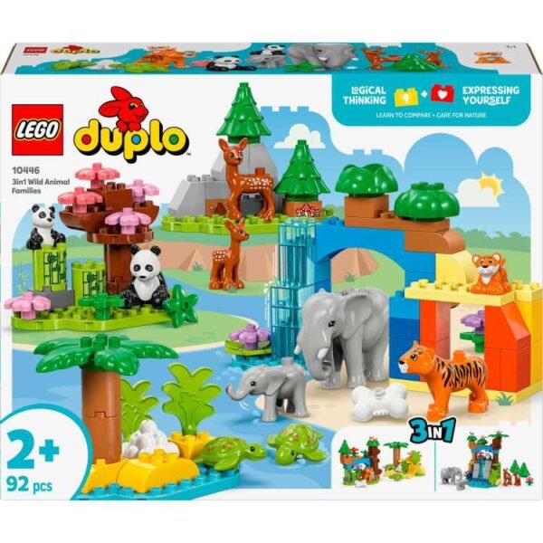 LEGO DUPLO Stad - 3-in-1 families van wilde dieren constructiespeelgoed 10446