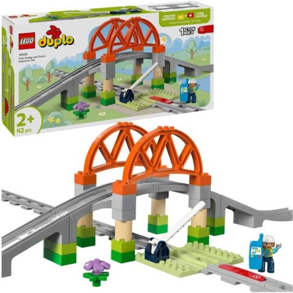 LEGO DUPLO Stad - Treinbrug en rails - uitbreidingsset constructiespeelgoed 10426