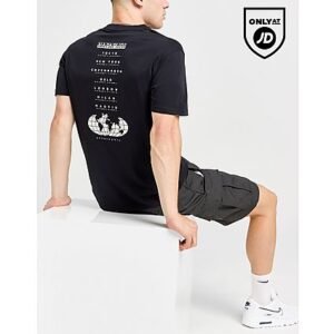 Napapijri World Tour Logo T-Shirt - Black- Heren, Black