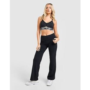 Nike Dri-FIT damesbroek met hoge, omvouwbare taille One - Black/Black- Dames, Black/Black