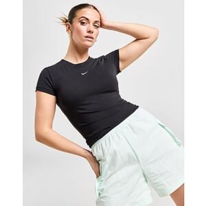 Nike Essential Sportswear Chill Knit T-Shirt - Black- Dames, Black
