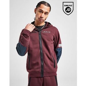 Nike Fleecehoodie met rits voor heren Sportswear Air Max - Burgundy- Heren, Burgundy