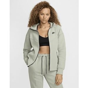 Nike Hoodie met rits voor dames Sportswear Tech Fleece Windrunner - Jade Horizon/Black- Dames, Jade Horizon/Black