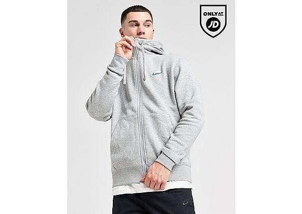 Nike Nike Sportswear Club Fleecehoodie met rits over de hele lengte voor heren - Grey- Heren, Grey