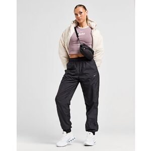 Nike Ruimvallende UV-joggingbroek met halfhoge taille voor dames Sportswear Classic Wovens - Black/White- Dames, Black/White