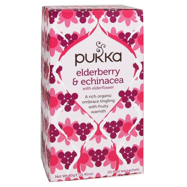 Pukka Elderberry Echinacea Bio (20 Theezakjes)