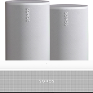 Sonos Beam Gen2 Wit + 2x Era 100 Wit