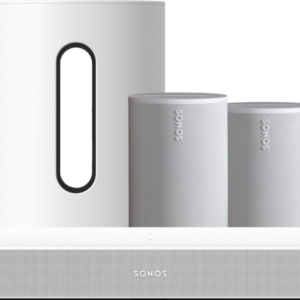 Sonos Beam Gen2 Wit + 2x Era 100 Wit + Sub Mini Wit