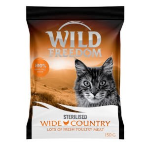 Wild Freedom Droogvoer, Natvoer of Snacks voor een probeerprijs! - Adult "Wide Country Sterilised" Gevogelte - 150 g Droogvoer